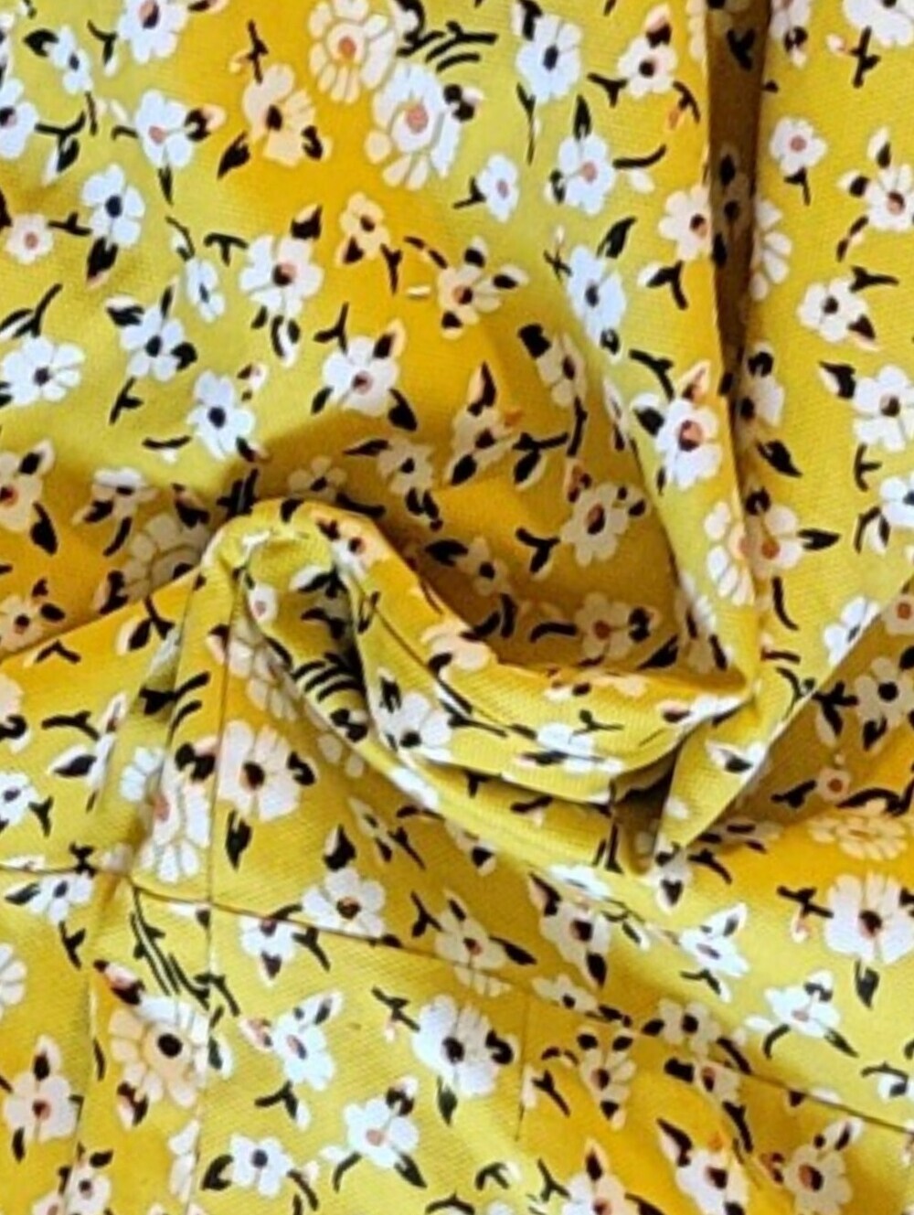Zara Yellow Floral Bell-Sleeve Mini Dress - Picture 6 of 9